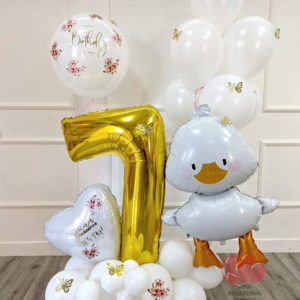 Шары на 7 лет с утенком