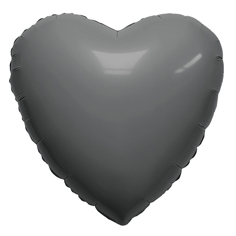 Сердце 45 см Графит
