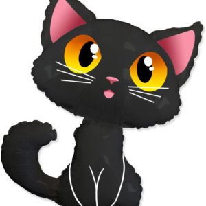 Кот Чёрный Фигура 91 см FLEXMETAL