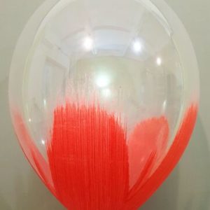 Шар 30 см браш красный