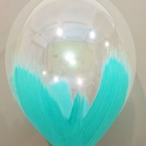 Шар 30 см браш бирюзовый