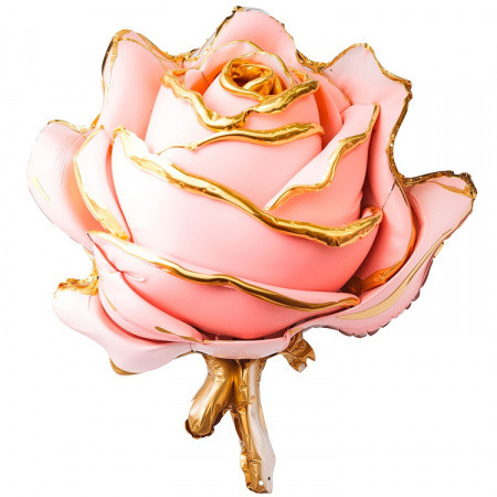 Фигура GLAM Роза объемная розовая (28"/71 см) — изображение 2