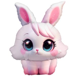 Фигура Зайка с большими глазами (35"/89 см) ВЕСЁЛАЯ ЗАТЕЯ