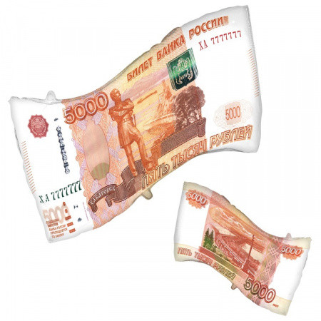 Фигура Денежная купюра 5000 РУБЛЕЙ (26"/66 см) — изображение 2