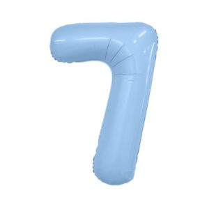 Цифра 7  40″/102 см Небесный slim Agura