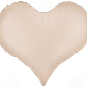 Сердце (24"/61 см) изогнутое карамель