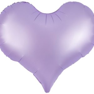 Сердце (24"/61 см) изогнутое сиреневый