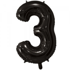 Цифра № 3 черная
