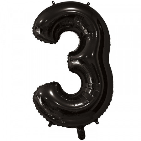 Цифра № 3 черная