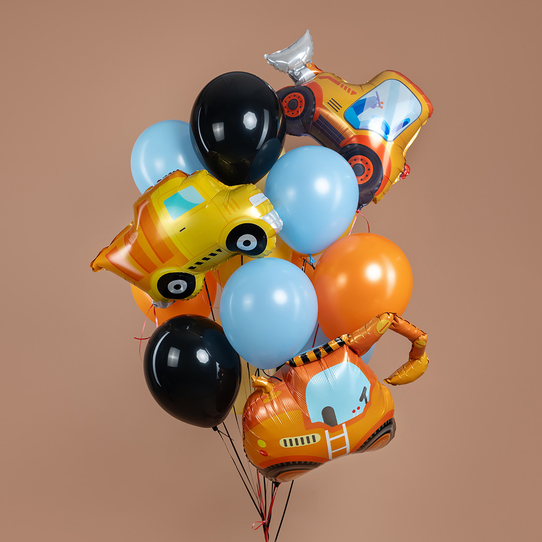 Шар (33''/84 см) Фигура, Экскаватор — изображение 2