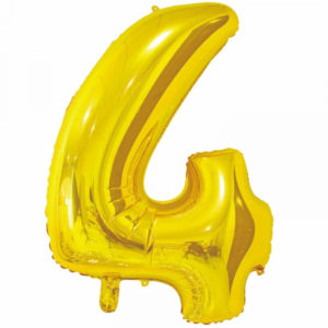Цифра № 4 золото