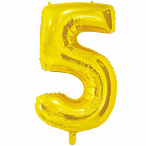 Цифра № 5 золото