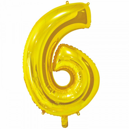 Цифра № 6 золото
