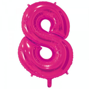 Цифра № 8 фуксия 1. Фольгированный шар цифра 8 фуксия 66 см в Перми 2. Шар-цифра №8 фуксия 26 дюймов для дня рождения 3. Большой фольгированный шар цифра 8 фуксия 4. Шар цифра 8 66 см для праздничного оформления