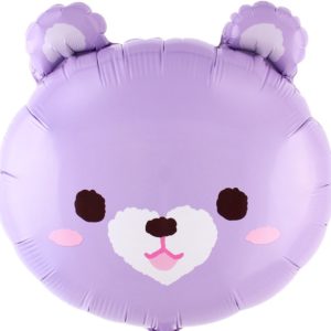 Фигура Голова милый мишка сиреневый